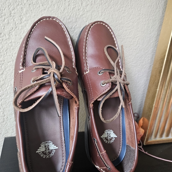 Dockers Castaway Boat Shoes 9.5 Raisin Leather - Picture 6 of 6